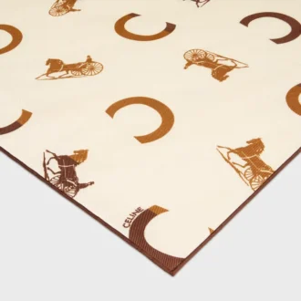 Bandana z jedwabnej tkaniny skośnej