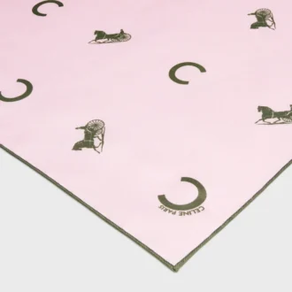 Bandana z jedwabnej tkaniny skośnej