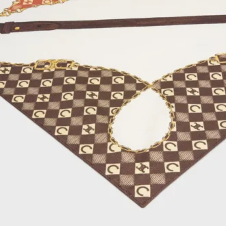 Bandana z jedwabnej tkaniny skośnej