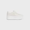 Block Wedge Sneaker in Calfskin