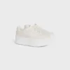 Block Wedge Sneaker in Calfskin