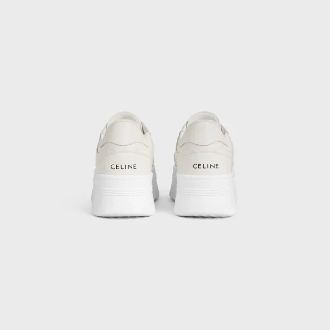 Block Wedge Sneaker in Calfskin