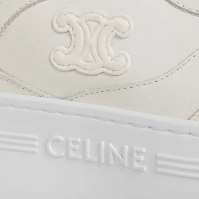 Block Wedge Sneaker in Calfskin