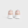 Block Wedge Sneaker in Calfskin and Suede Calfskin Block Wedge Sneaker in Calfskin and Suede Calfskin