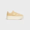 Block Wedge Sneaker in Suede Calfskin and Calfskin Block Wedge Sneaker in Suede Calfskin and Calfskin