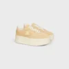 Block Wedge Sneaker in Suede Calfskin and Calfskin Block Wedge Sneaker in Suede Calfskin and Calfskin