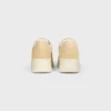 Block Wedge Sneaker in Suede Calfskin and Calfskin Block Wedge Sneaker in Suede Calfskin and Calfskin