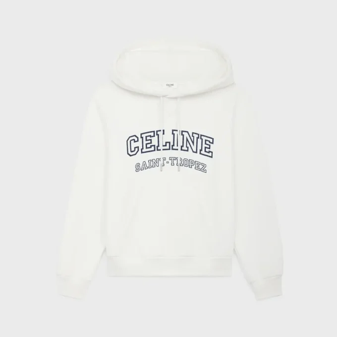 Bluza z kapturem CELINE z polarowej bawełny Bluza z kapturem CELINE z polarowej bawełny