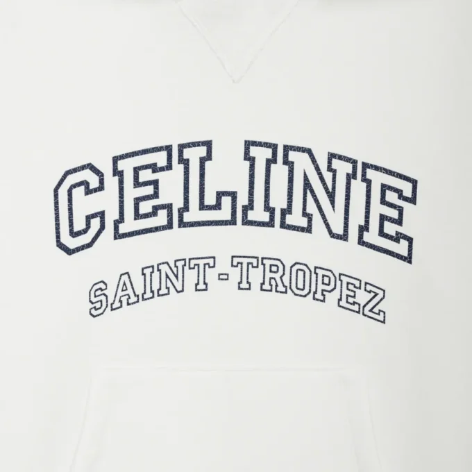 Bluza z kapturem CELINE z polarowej bawełny Bluza z kapturem CELINE z polarowej bawełny