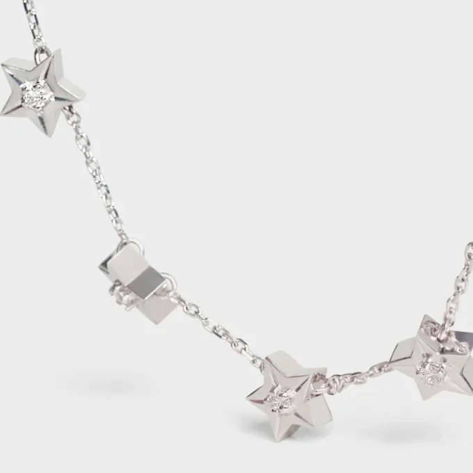 Bransoletka CELINE Multi Stars z białego złota i diamentów Bransoletka CELINE Multi Stars z białego złota i diamentów