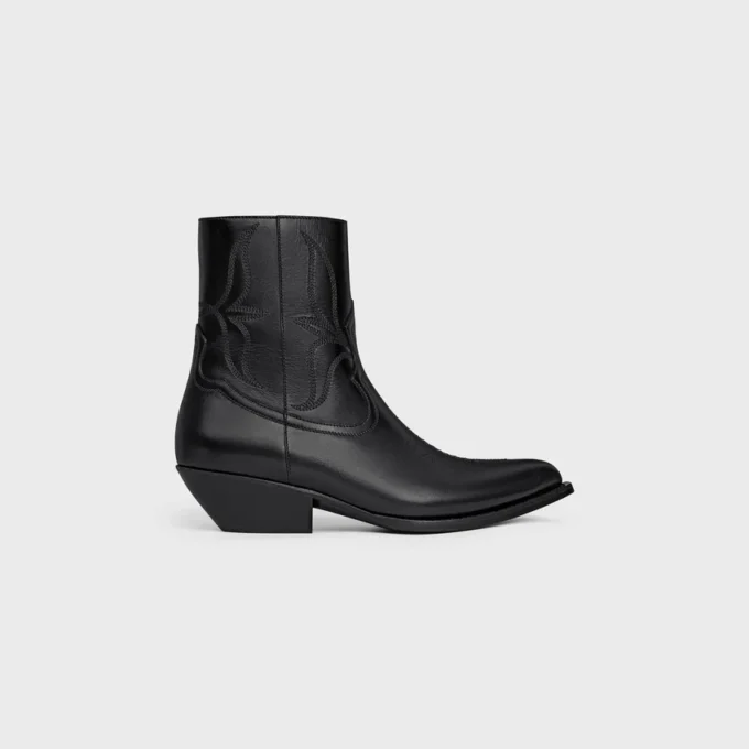 Buty Leon z błyszczącej skóry cielęcej Buty Leon z błyszczącej skóry cielęcej