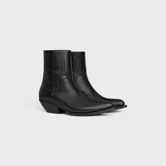 Buty Leon z błyszczącej skóry cielęcej Buty Leon z błyszczącej skóry cielęcej