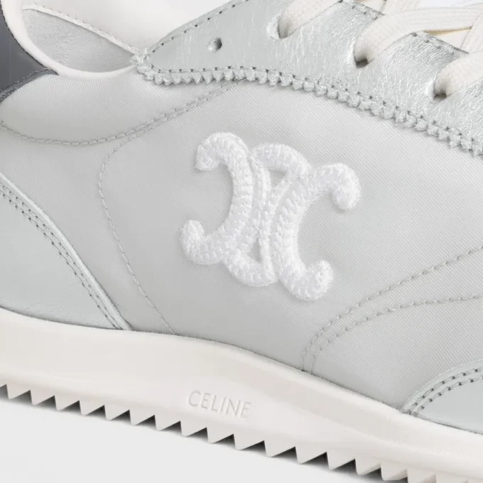 Buty sportowe Racer z nylonu, laminowanej skóry cielęcej i skóry cielęcej Buty sportowe Racer z nylonu, laminowanej skóry cielęcej i skóry cielęcej