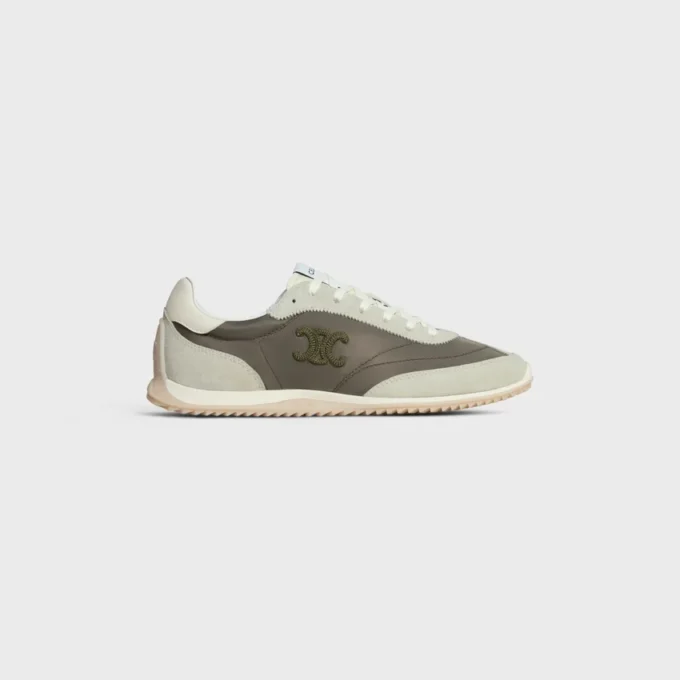 Buty sportowe Racer z nylonu, zamszu cielęcego i skóry cielęcej Buty sportowe Racer z nylonu, zamszu cielęcego i skóry cielęcej