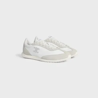 Buty sportowe Racer z nylonu, zamszu cielęcego i skóry cielęcej