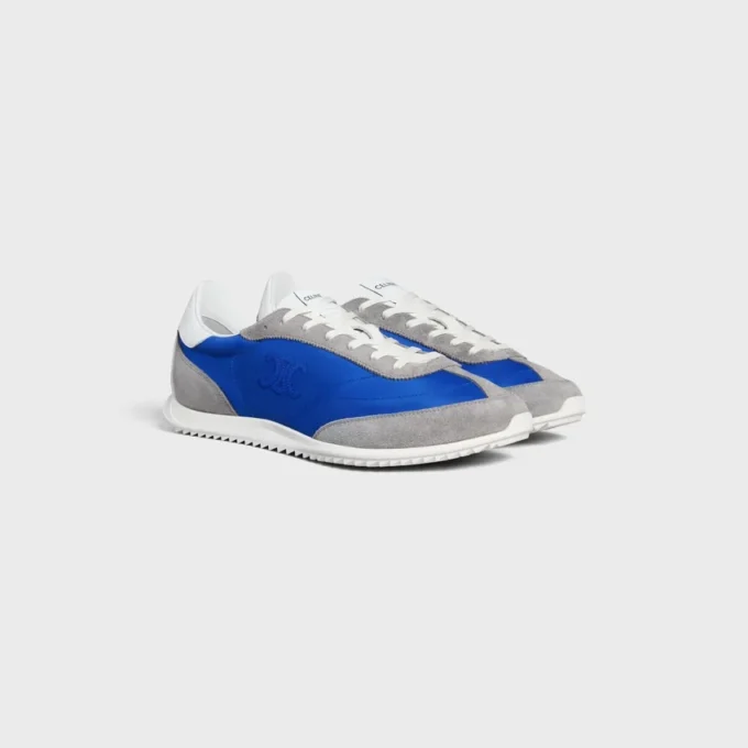Buty sportowe Racer z nylonu, zamszu cielęcego i skóry cielęcej