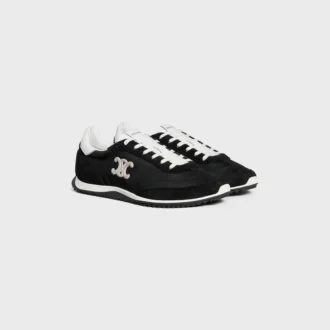 Buty sportowe Racer z nylonu, zamszu cielęcego i skóry cielęcej