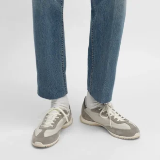 Buty sportowe Racer z nylonu, zamszu cielęcego i skóry cielęcej