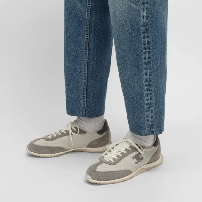 Buty sportowe Racer z nylonu, zamszu cielęcego i skóry cielęcej