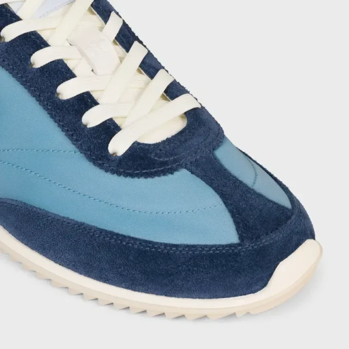 Buty sportowe Racer z nylonu, zamszu cielęcego i skóry cielęcej Buty sportowe Racer z nylonu, zamszu cielęcego i skóry cielęcej