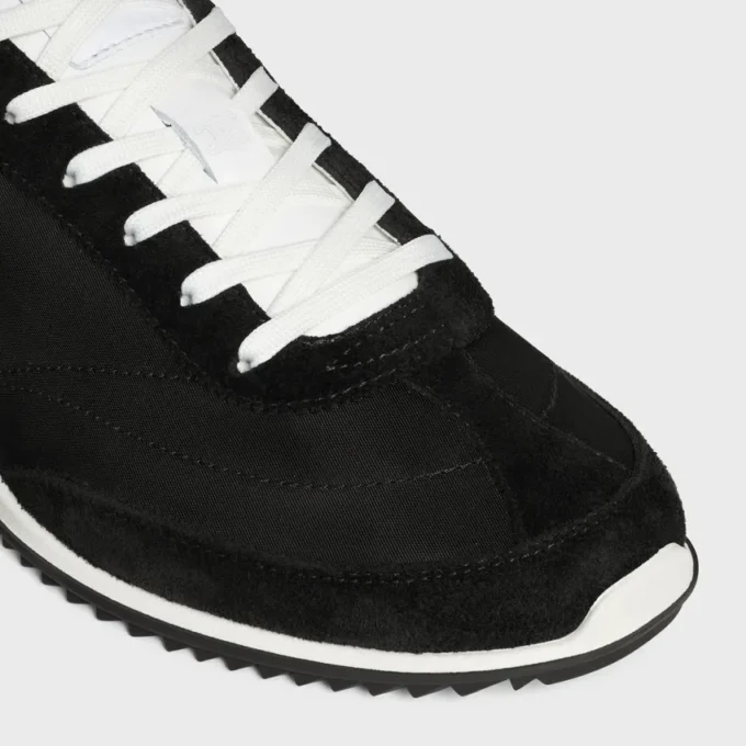 Buty sportowe Racer z nylonu, zamszu cielęcego i skóry cielęcej