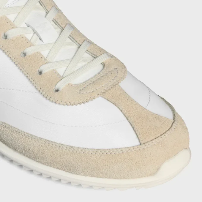 Buty sportowe Racer z nylonu, zamszu cielęcego i skóry cielęcej