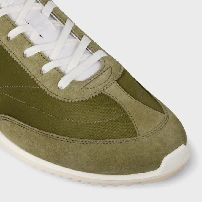 Buty sportowe Racer z nylonu, zamszu cielęcego i skóry cielęcej