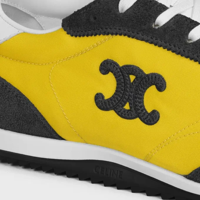 Buty sportowe Racer z nylonu, zamszu cielęcego i skóry cielęcej Buty sportowe Racer z nylonu, zamszu cielęcego i skóry cielęcej