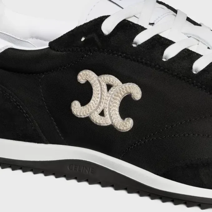 Buty sportowe Racer z nylonu, zamszu cielęcego i skóry cielęcej Buty sportowe Racer z nylonu, zamszu cielęcego i skóry cielęcej