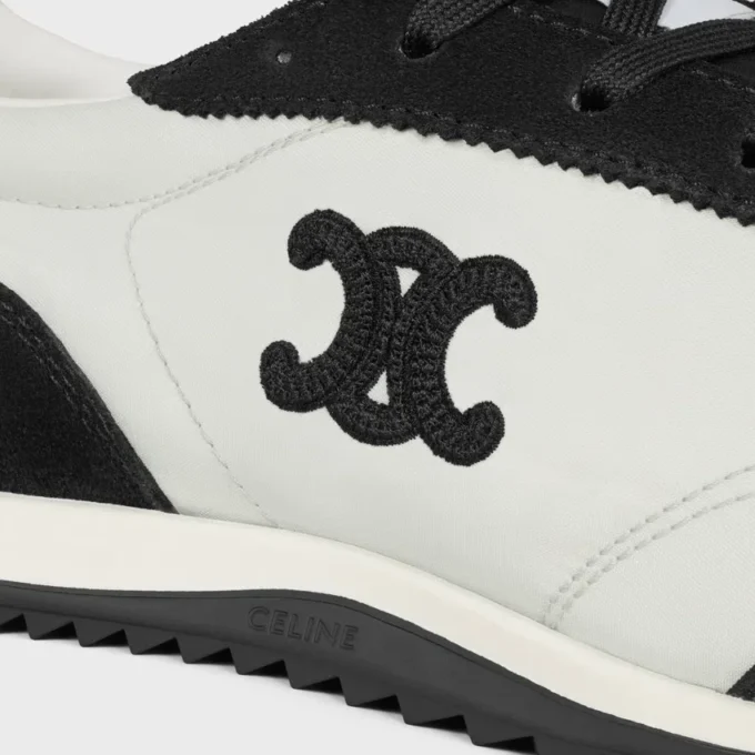 Buty sportowe Racer z nylonu, zamszu cielęcego i skóry cielęcej