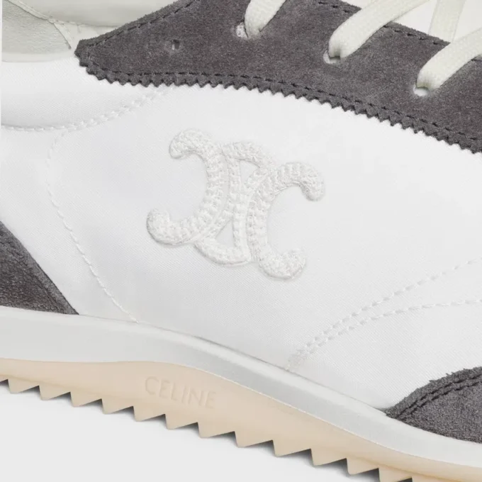 Buty sportowe Racer z nylonu, zamszu cielęcego i skóry cielęcej