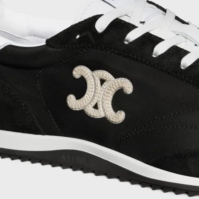 Buty sportowe Racer z nylonu, zamszu cielęcego i skóry cielęcej