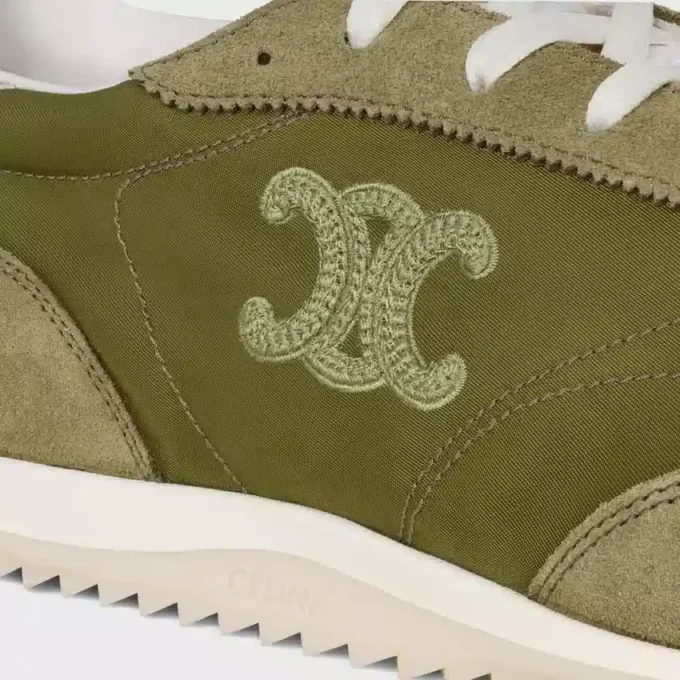 Buty sportowe Racer z nylonu, zamszu cielęcego i skóry cielęcej