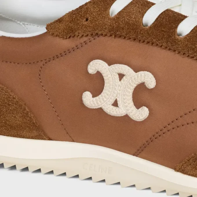 Buty sportowe Racer z nylonu, zamszu cielęcego i skóry cielęcej