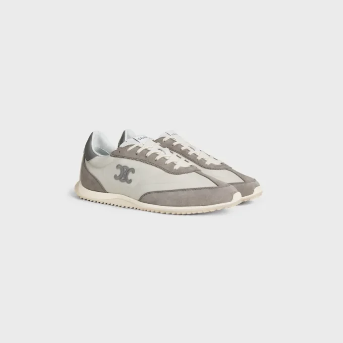 Buty sportowe Racer z nylonu, zamszu cielęcego i skóry cielęcej
