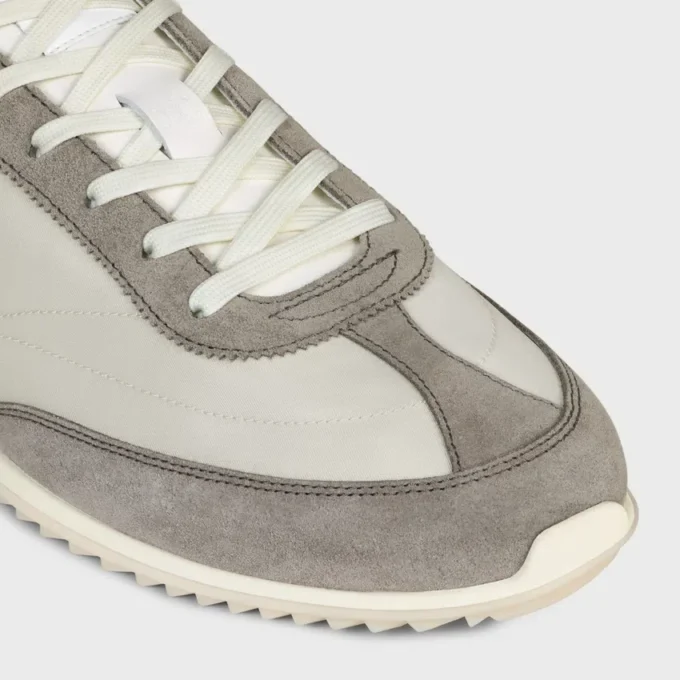 Buty sportowe Racer z nylonu, zamszu cielęcego i skóry cielęcej