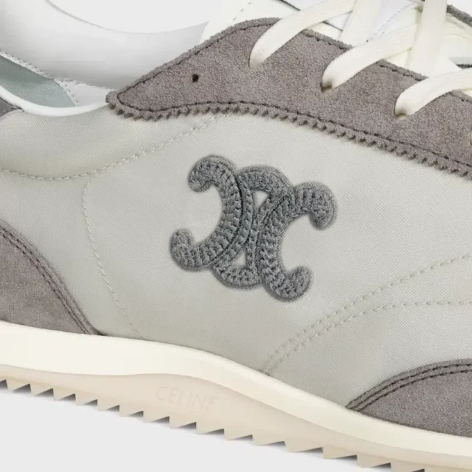 Buty sportowe Racer z nylonu, zamszu cielęcego i skóry cielęcej