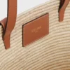 Celine Classic Panier Small Braided Triomphe z rafii i skóry cielęcej Celine Classic Panier Small Braided Triomphe z rafii i skóry cielęcej