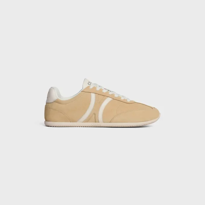 CELINE Jogger – niskie sznurowane trampki z zamszowej skóry cielęcej i skóry cielęcej CELINE Jogger – niskie sznurowane trampki z zamszowej skóry cielęcej i skóry cielęcej