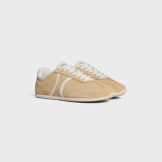 CELINE Jogger – niskie sznurowane trampki z zamszowej skóry cielęcej i skóry cielęcej CELINE Jogger – niskie sznurowane trampki z zamszowej skóry cielęcej i skóry cielęcej