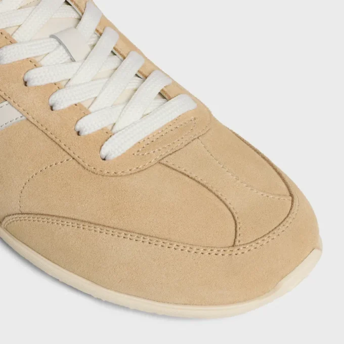 CELINE Jogger – niskie sznurowane trampki z zamszowej skóry cielęcej i skóry cielęcej CELINE Jogger – niskie sznurowane trampki z zamszowej skóry cielęcej i skóry cielęcej