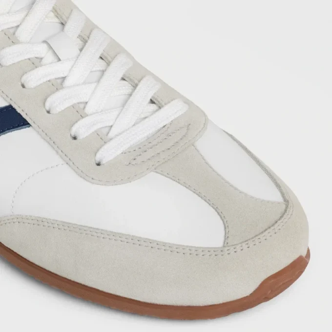 CELINE Jogger – niskie sznurowane trampki ze skóry cielęcej i zamszu CELINE Jogger – niskie sznurowane trampki ze skóry cielęcej i zamszu