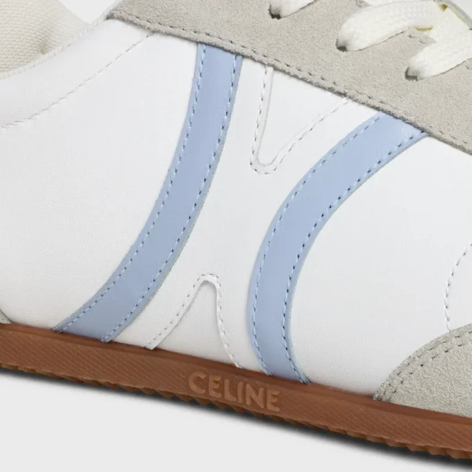 CELINE Jogger – niskie sznurowane trampki ze skóry cielęcej i zamszu CELINE Jogger – niskie sznurowane trampki ze skóry cielęcej i zamszu