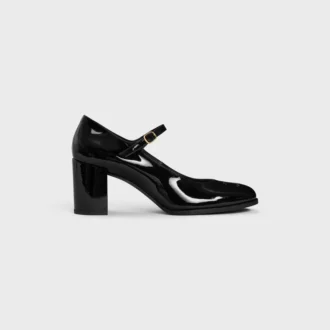 CELINE Lily Perforated Triomphe Babies z lakierowanej skóry cielęcej CELINE Lily Perforated Triomphe Babies z lakierowanej skóry cielęcej