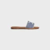 CELINE Lympia Mule z tkaniny w paski z motywem Triomphe