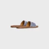 CELINE Lympia Mule z tkaniny w paski z motywem Triomphe