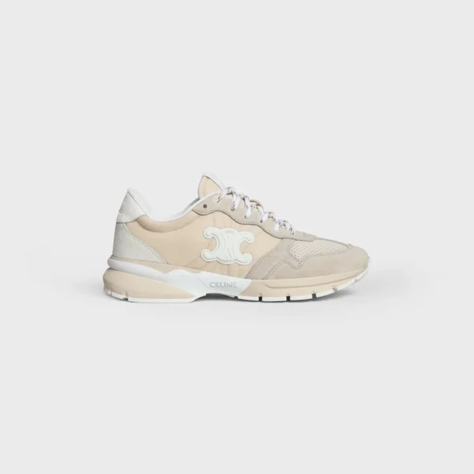 CELINE Runner Cr-04 Sneaker z nylonu, siateczki, skóry cielęcej i zamszu cielęcego CELINE Runner Cr-04 Sneaker z nylonu, siateczki, skóry cielęcej i zamszu cielęcego
