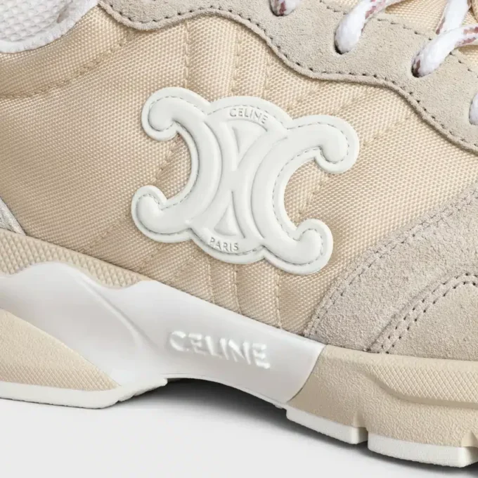 CELINE Runner Cr-04 Sneaker z nylonu, siateczki, skóry cielęcej i zamszu cielęcego CELINE Runner Cr-04 Sneaker z nylonu, siateczki, skóry cielęcej i zamszu cielęcego