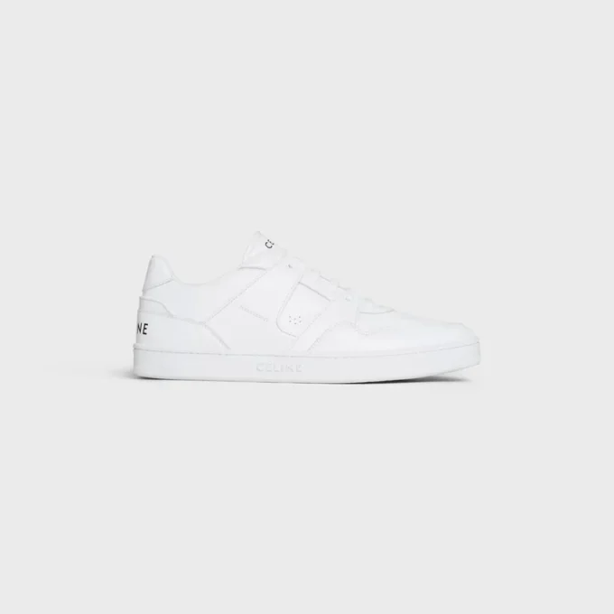 CELINE Trainer CT-04 Niskie sznurowane trampki ze skóry cielęcej