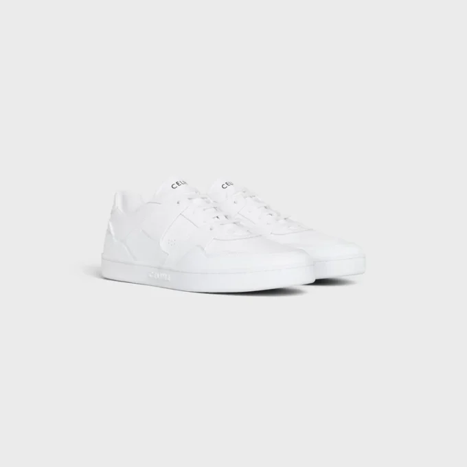 CELINE Trainer CT-04 Niskie sznurowane trampki ze skóry cielęcej